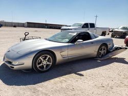 Salvage cars for sale at Andrews, TX auction: 2004 Chevrolet Corvette