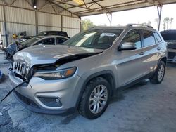 Jeep Cherokee Latitude salvage cars for sale: 2019 Jeep Cherokee Latitude