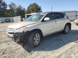 Vehiculos salvage en venta de Copart Mebane, NC: 2006 Nissan Murano SL