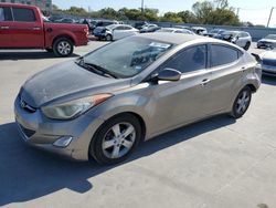 Salvage cars for sale at Wilmer, TX auction: 2013 Hyundai Elantra GLS