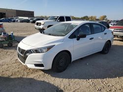 Salvage cars for sale at Kansas City, KS auction: 2020 Nissan Versa S