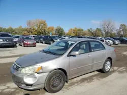 Toyota salvage cars for sale: 2003 Toyota Corolla CE