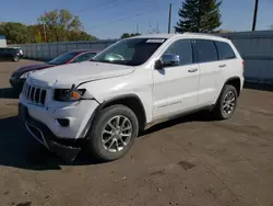 Salvage cars for sale at Ham Lake, MN auction: 2016 Jeep Grand Cherokee Limited