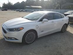 Salvage cars for sale at Savannah, GA auction: 2017 Ford Fusion Titanium Phev