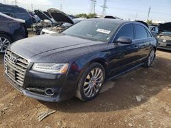 Salvage cars for sale at Elgin, IL auction: 2017 Audi A8 L Quattro