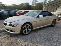 Vehiculos salvage en venta de Copart Augusta, GA: 2008 BMW 650 I