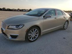 Salvage cars for sale at San Antonio, TX auction: 2017 Lincoln MKZ Premiere