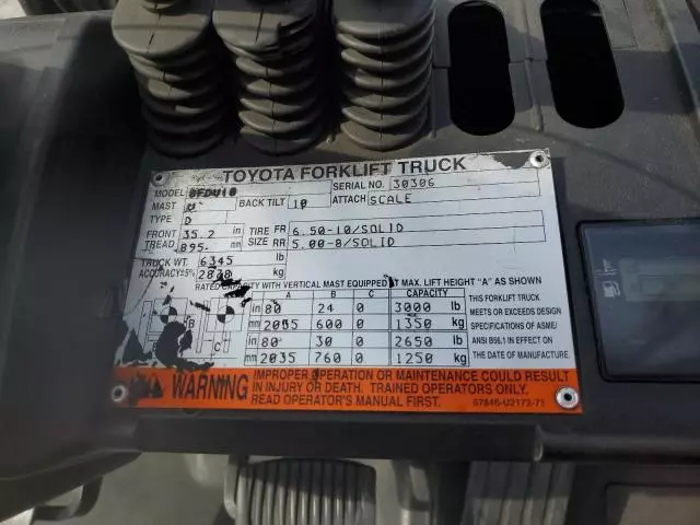 2013 Toyota Forklift