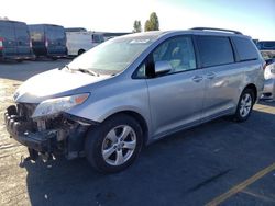 Salvage cars for sale at auction: 2017 Toyota Sienna LE