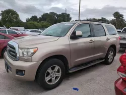 Salvage cars for sale at Riverview, FL auction: 2008 Toyota Sequoia SR5