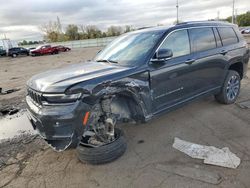 SUV salvage a la venta en subasta: 2022 Jeep Grand Cherokee L Overland