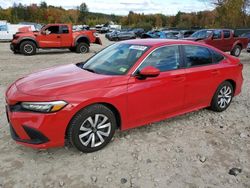 Salvage cars for sale at Candia, NH auction: 2022 Honda Civic LX