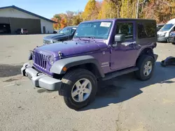 Salvage cars for sale at East Granby, CT auction: 2017 Jeep Wrangler Sport