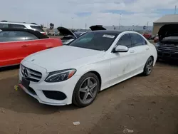 Salvage cars for sale at Brighton, CO auction: 2015 Mercedes-Benz C 300 4matic