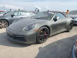 Salvage cars for sale from Copart Arcadia, FL: 2022 Porsche 911 Carrera S