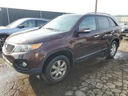 Salvage cars for sale at Woodhaven, MI auction: 2011 KIA Sorento Base