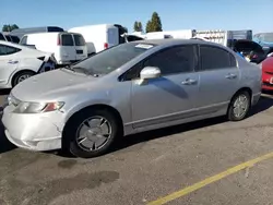 Vehiculos salvage en venta de Copart Hayward, CA: 2007 Honda Civic Hybrid