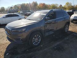 Salvage cars for sale at Chalfont, PA auction: 2020 Jeep Cherokee Latitude Plus