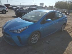 Salvage cars for sale at Oklahoma City, OK auction: 2019 Toyota Prius