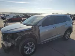 Toyota salvage cars for sale: 2015 Toyota Highlander LE