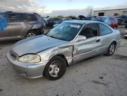 Salvage cars for sale at Kansas City, KS auction: 1999 Honda Civic EX