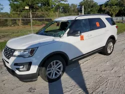 Salvage cars for sale at Fort Pierce, FL auction: 2017 Ford Explorer XLT