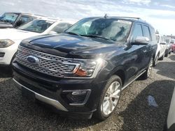 Ford salvage cars for sale: 2018 Ford Expedition Platinum