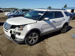 Ford salvage cars for sale: 2018 Ford Explorer Platinum