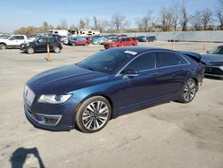 Salvage cars for sale at Bridgeton, MO auction: 2017 Lincoln MKZ Select