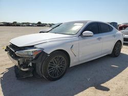 Salvage cars for sale at San Antonio, TX auction: 2019 Genesis G70 Elite