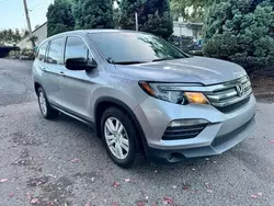 Salvage cars for sale at Portland, OR auction: 2018 Honda Pilot LX