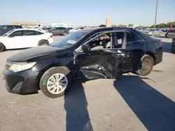 Salvage cars for sale at Grand Prairie, TX auction: 2012 Toyota Camry Base