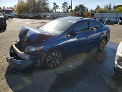 Salvage cars for sale at Woodburn, OR auction: 2015 Honda Civic EX