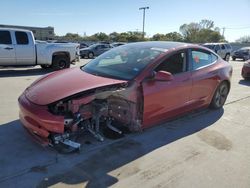 Salvage cars for sale from Copart Wilmer, TX: 2021 Tesla Model 3