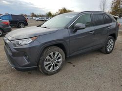 Salvage cars for sale from Copart Ontario Auction, ON: 2019 Toyota Rav4 Limited