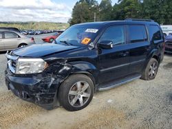 Salvage cars for sale at Concord, NC auction: 2013 Honda Pilot Touring