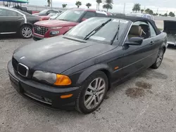 Salvage cars for sale from Copart Arcadia, FL: 2001 BMW 330 CI