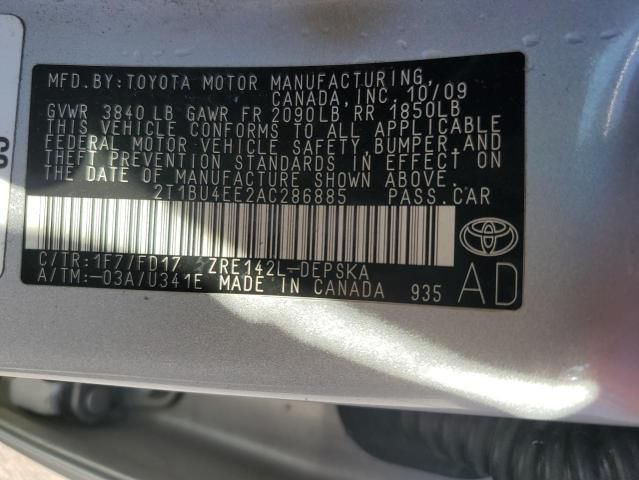 2010 Toyota Corolla Base