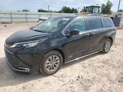 Salvage cars for sale at Oklahoma City, OK auction: 2021 Toyota Sienna XLE