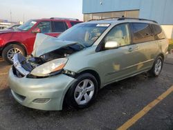 Salvage cars for sale at Woodhaven, MI auction: 2006 Toyota Sienna XLE