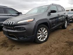 Jeep salvage cars for sale: 2016 Jeep Cherokee Limited