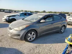 Salvage cars for sale at San Antonio, TX auction: 2013 Hyundai Elantra GLS