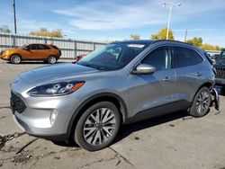 Salvage cars for sale at Littleton, CO auction: 2022 Ford Escape Titanium