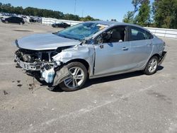 Salvage cars for sale at Dunn, NC auction: 2017 Chevrolet Cruze LT