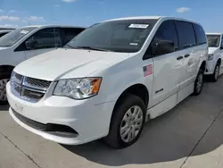 Salvage cars for sale at Grand Prairie, TX auction: 2019 Dodge Grand Caravan SE