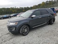 Salvage cars for sale at Ellenwood, GA auction: 2017 Ford Explorer Platinum