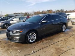 Chevrolet salvage cars for sale: 2017 Chevrolet Malibu LT