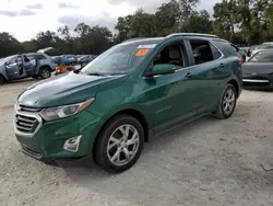 Chevrolet Equinox lt salvage cars for sale: 2018 Chevrolet Equinox LT