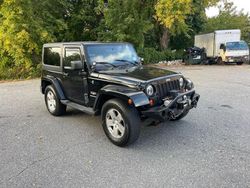 Salvage cars for sale at North Billerica, MA auction: 2012 Jeep Wrangler Sahara