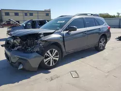 Salvage cars for sale at Wilmer, TX auction: 2018 Subaru Outback 2.5I Limited